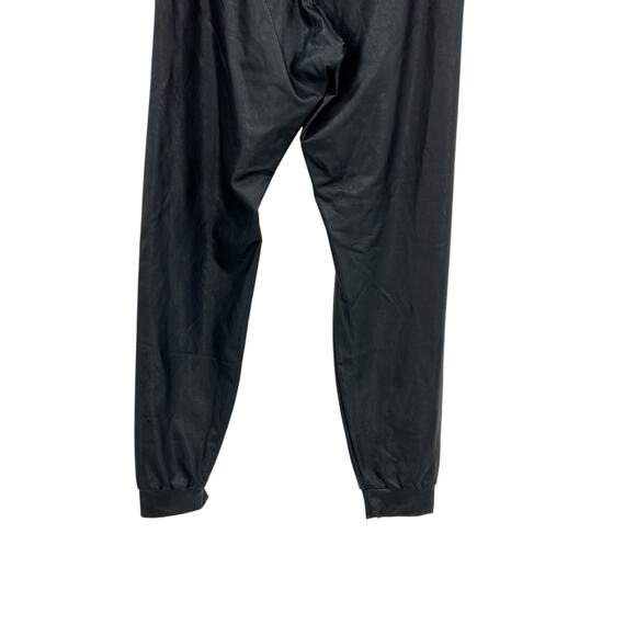 Commando Faux Leather Joggers Pants Pull-On Stretch Tapered Black Size‎ Small - Picture 8 of 10